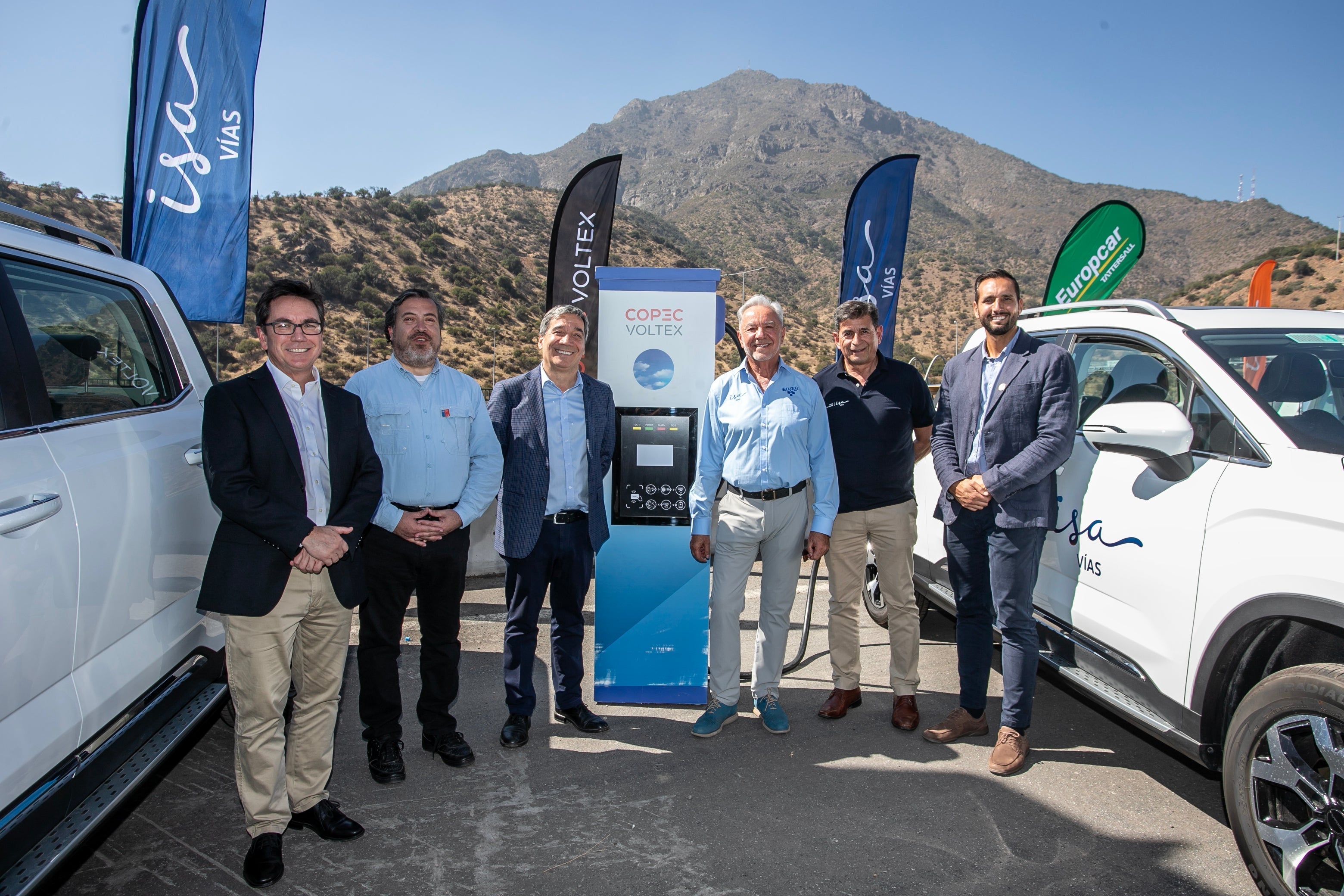 ISA VÍAS presenta alianza con Copec Voltex, Europcar Tattersall y Riddara para impulsar descarbonización en Ruta del Maipo