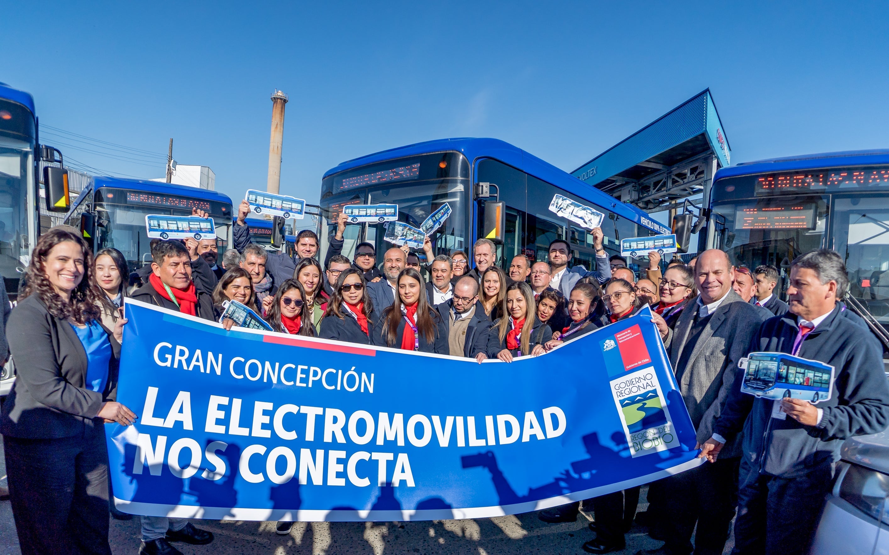 Copec inaugura electroterminal de transporte público: entregará energía a 16 buses en el Gran Concepción